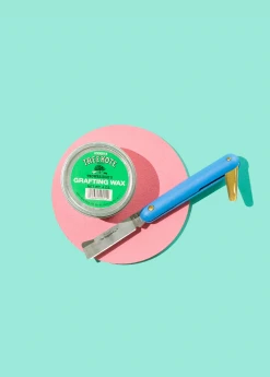 Terrebonne Grafting Knife + Wax Tin Bundle Garden Tools